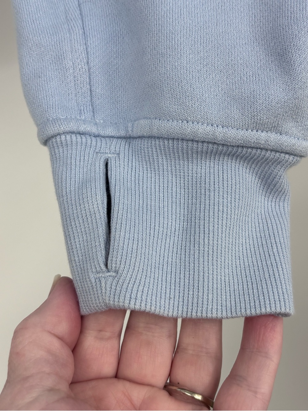 Lululemon Cropped Scuba Half-Zip Hooded Pullover willow blue XS-Small - Picture 6 of 10